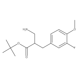 Tert-butyl 3-amino-2-[(3-fluoro-4-methoxyphenyl)methyl]propanoate Structure