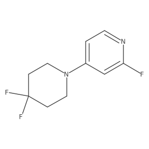 4-(4,4-Difluoropiperidin-1-yl)-2-fluoropyridine Structure