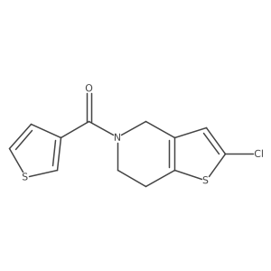 (2-chloro-6,7-dihydrothieno[3,2-c]pyridin-5(4H)-yl)(thiophen-3-yl)methanone结构式