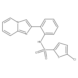 5-chloro-N-(2-(imidazo[1,2-a]pyridin-2-yl)phenyl)thiophene-2-sulfonamide Structure