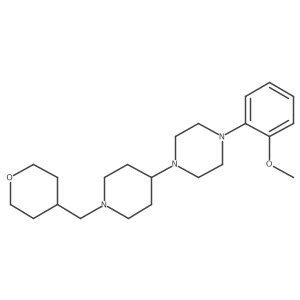 1-(2-methoxyphenyl)-4-(1-((tetrahydro-2H-pyran-4-yl)methyl)piperidin-4-yl)piperazine结构式