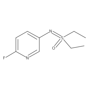 Diethyl[(6-fluoropyridin-3-yl)imino]-lambda6-sulfanone Structure