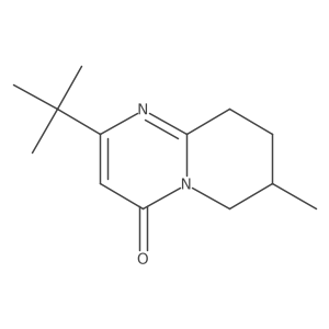 2-tert-Butyl-7-methyl-4H,6H,7H,8H,9H-pyrido[1,2-a]pyrimidin-4-one结构式