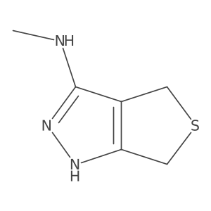 2,6-Dihydro-N-methyl-4H-thieno[3,4-c]pyrazol-3-amine结构式