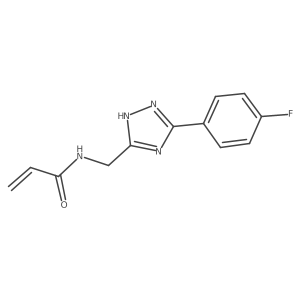 N-{[3-(4-fluorophenyl)-1H-1,2,4-triazol-5-yl]methyl}prop-2-enamide Structure