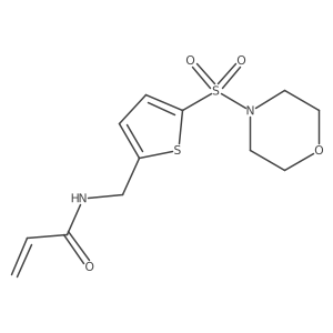N-{[5-(morpholine-4-sulfonyl)thiophen-2-yl]methyl}prop-2-enamide Structure