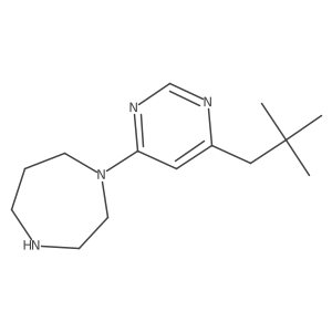 1-[6-(2,2-Dimethylpropyl)pyrimidin-4-yl]-1,4-diazepane Structure