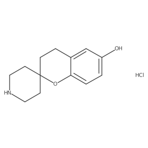 Spiro[chromane-2,4'-piperidin]-6-ol hydrochloride结构式