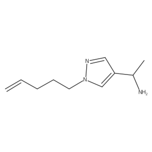 1-[1-(pent-4-en-1-yl)-1H-pyrazol-4-yl]ethan-1-amine Structure