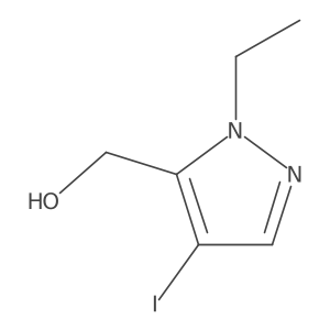 (1-Ethyl-4-iodo-1H-pyrazol-5-yl)methanol Structure