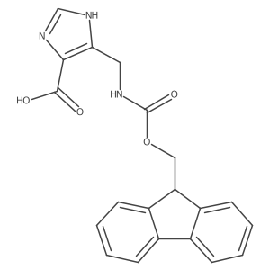 4-[({[(9H-fluoren-9-yl)methoxy]carbonyl}amino)methyl]-1H-imidazole-5-carboxylic acid Structure