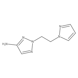 2-[2-(1H-pyrazol-1-yl)ethyl]-2H-1,2,3-triazol-4-amine结构式