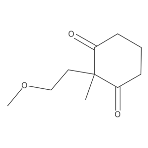 2-(2-Methoxyethyl)-2-methylcyclohexane-1,3-dione Structure
