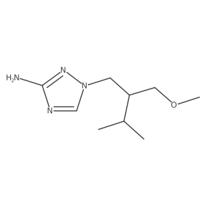1-[2-(methoxymethyl)-3-methylbutyl]-1H-1,2,4-triazol-3-amine结构式