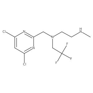 [(4,6-Dichloropyrimidin-2-yl)methyl][2-(methylamino)ethyl](2,2,2-trifluoroethyl)amine结构式