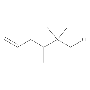 6-Chloro-4,5,5-trimethylhex-1-ene结构式