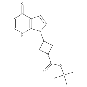 tert-butyl 3-{4-oxo-1H,4H,7H-pyrazolo[3,4-b]pyridin-1-yl}azetidine-1-carboxylate Structure