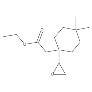 Ethyl 2-[4,4-dimethyl-1-(oxiran-2-yl)cyclohexyl]acetate结构式