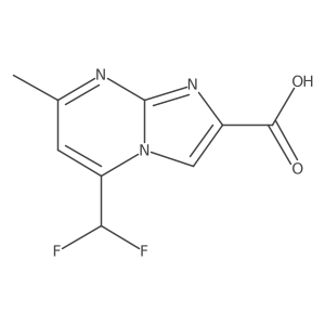 5-(Difluoromethyl)-7-methylimidazo[1,2-a]pyrimidine-2-carboxylic acid Structure