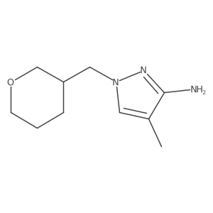4-methyl-1-[(oxan-3-yl)methyl]-1H-pyrazol-3-amine Structure