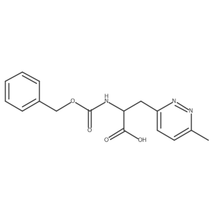 2-{[(Benzyloxy)carbonyl]amino}-3-(6-methylpyridazin-3-yl)propanoic acid Structure