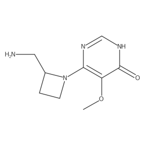 6-[2-(Aminomethyl)azetidin-1-yl]-5-methoxy-3,4-dihydropyrimidin-4-one Structure