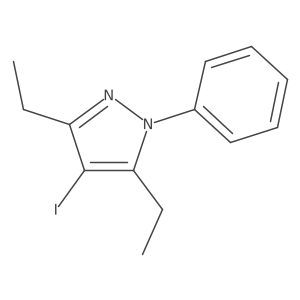 3,5-diethyl-4-iodo-1-phenyl-1H-pyrazole Structure