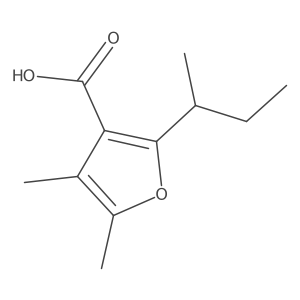 2-(Butan-2-yl)-4,5-dimethylfuran-3-carboxylic acid Structure