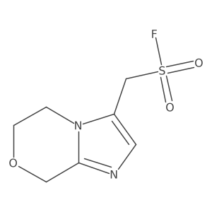 {5H,6H,8H-imidazo[2,1-c][1,4]oxazin-3-yl}methanesulfonyl fluoride Structure