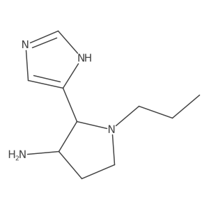 2-(1H-imidazol-5-yl)-1-propylpyrrolidin-3-amine Structure