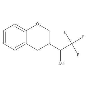 (1S)-1-(3,4-dihydro-2H-1-benzopyran-3-yl)-2,2,2-trifluoroethan-1-ol Structure