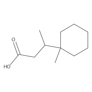 3-(1-Methylcyclohexyl)butanoic acid结构式
