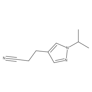 3-[1-(propan-2-yl)-1H-pyrazol-4-yl]propanenitrile Structure