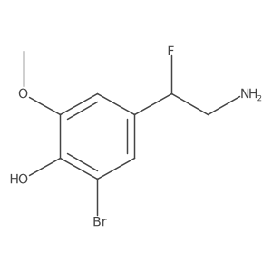 4-(2-Amino-1-fluoroethyl)-2-bromo-6-methoxyphenol Structure