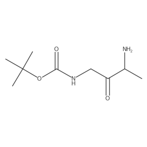 tert-butyl N-(3-amino-2-oxobutyl)carbamate Structure