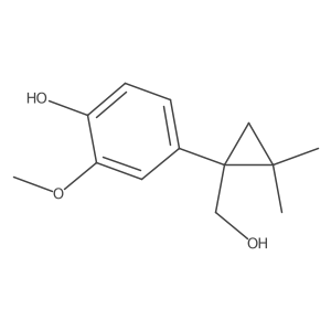 4-[1-(Hydroxymethyl)-2,2-dimethylcyclopropyl]-2-methoxyphenol Structure