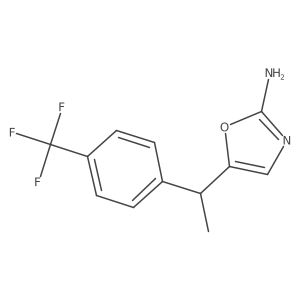 5-{1-[4-(Trifluoromethyl)phenyl]ethyl}-1,3-oxazol-2-amine Structure