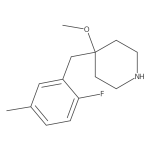4-[(2-Fluoro-5-methylphenyl)methyl]-4-methoxypiperidine Structure
