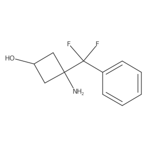 3-Amino-3-[difluoro(phenyl)methyl]cyclobutan-1-ol Structure