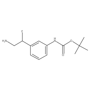 tert-butyl N-[3-(2-amino-1-fluoroethyl)phenyl]carbamate Structure