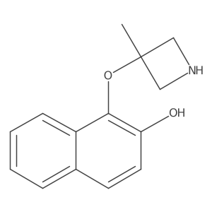 1-[(3-Methylazetidin-3-yl)oxy]naphthalen-2-ol结构式