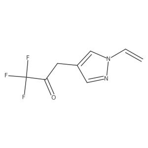 3-(1-ethenyl-1H-pyrazol-4-yl)-1,1,1-trifluoropropan-2-one结构式