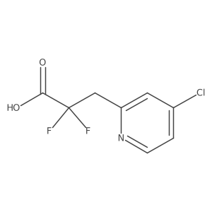 3-(4-Chloropyridin-2-yl)-2,2-difluoropropanoic acid Structure