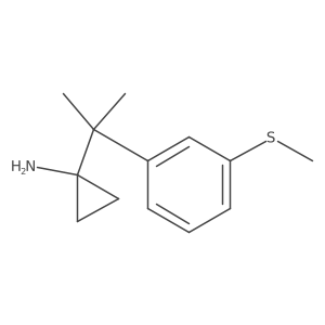 1-{2-[3-(Methylsulfanyl)phenyl]propan-2-yl}cyclopropan-1-amine Structure
