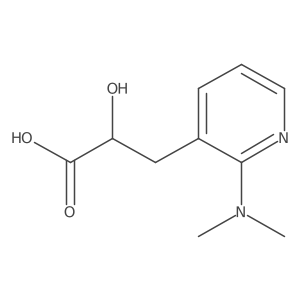 3-[2-(Dimethylamino)pyridin-3-yl]-2-hydroxypropanoic acid结构式