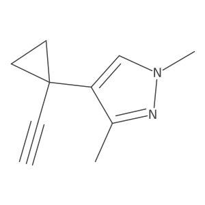 4-(1-ethynylcyclopropyl)-1,3-dimethyl-1H-pyrazole Structure