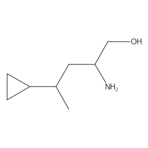 2-Amino-4-cyclopropylpentan-1-ol结构式