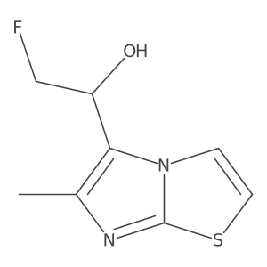 2-Fluoro-1-{6-methylimidazo[2,1-b][1,3]thiazol-5-yl}ethan-1-ol结构式