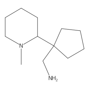 [1-(1-Methylpiperidin-2-yl)cyclopentyl]methanamine结构式
