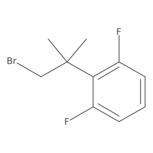 2-(1-Bromo-2-methylpropan-2-yl)-1,3-difluorobenzene结构式